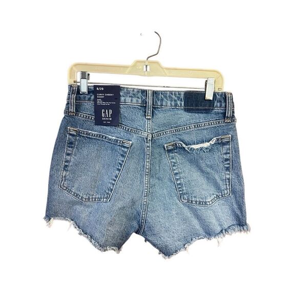 Old Navy Womans Button Fly Stretch Denim Shorts Sz 8 NWT - Picture 2 of 7